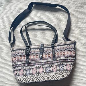 Jessica Simpson Travel/Tote Bag Boho Pattern